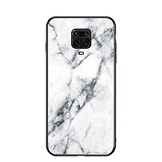 Custodia Silicone Gel Laterale Fantasia Modello Specchio Cover LS2 per Xiaomi Redmi Note 9 Pro Max Bianco