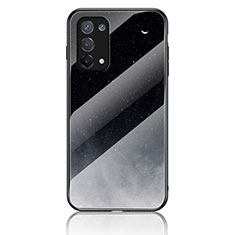 Custodia Silicone Gel Laterale Fantasia Modello Specchio Cover LS4 per Oppo A93 5G Grigio