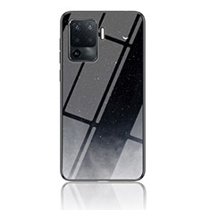 Custodia Silicone Gel Laterale Fantasia Modello Specchio Cover LS4 per Oppo Reno5 Lite Grigio