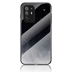 Custodia Silicone Gel Laterale Fantasia Modello Specchio Cover LS4 per Oppo Reno5 Z 5G Grigio