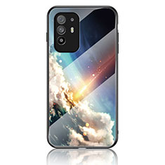 Custodia Silicone Gel Laterale Fantasia Modello Specchio Cover LS4 per Oppo Reno5 Z 5G Multicolore