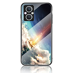 Custodia Silicone Gel Laterale Fantasia Modello Specchio Cover LS4 per Oppo Reno7 Z 5G Multicolore