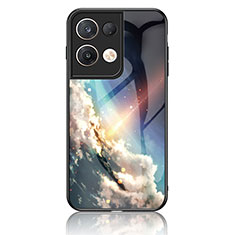 Custodia Silicone Gel Laterale Fantasia Modello Specchio Cover LS4 per Oppo Reno9 Pro+ Plus 5G Multicolore