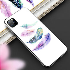 Custodia Silicone Gel Laterale Fantasia Modello Specchio Cover M02 per Apple iPhone 11 Pro Bianco
