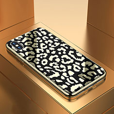 Custodia Silicone Gel Laterale Fantasia Modello Specchio Cover per Apple iPhone Xs Max Nero
