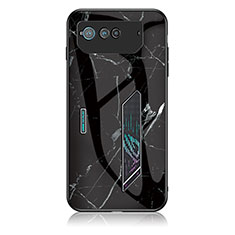 Custodia Silicone Gel Laterale Fantasia Modello Specchio Cover per Asus ROG Phone 6 Pro Nero