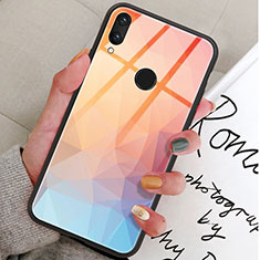 Custodia Silicone Gel Laterale Fantasia Modello Specchio Cover per Huawei Honor View 10 Lite Arancione