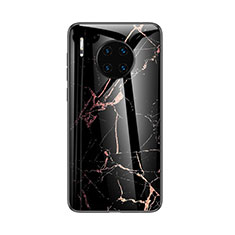 Custodia Silicone Gel Laterale Fantasia Modello Specchio Cover per Huawei Mate 30 5G Nero