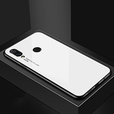 Custodia Silicone Gel Laterale Fantasia Modello Specchio Cover per Huawei Nova 3i Bianco