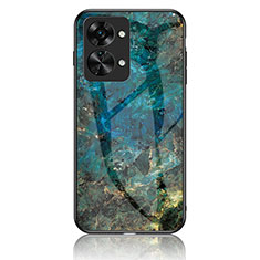Custodia Silicone Gel Laterale Fantasia Modello Specchio Cover per OnePlus Nord 2T 5G Blu