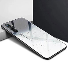 Custodia Silicone Gel Laterale Fantasia Modello Specchio Cover per Oppo K5 Grigio