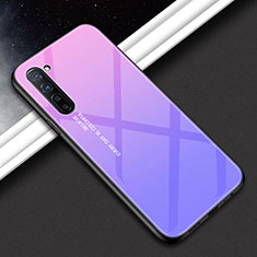 Custodia Silicone Gel Laterale Fantasia Modello Specchio Cover per Oppo K7 5G Viola