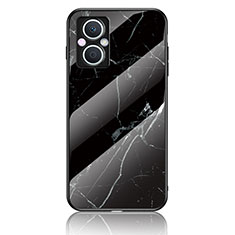 Custodia Silicone Gel Laterale Fantasia Modello Specchio Cover per Oppo Reno8 Z 5G Nero