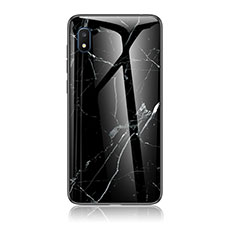 Custodia Silicone Gel Laterale Fantasia Modello Specchio Cover per Samsung Galaxy A10e Nero