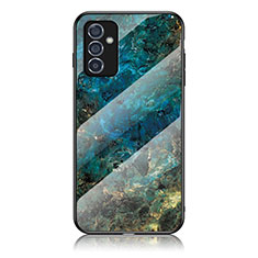 Custodia Silicone Gel Laterale Fantasia Modello Specchio Cover per Samsung Galaxy A15 4G Blu