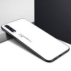Custodia Silicone Gel Laterale Fantasia Modello Specchio Cover per Samsung Galaxy A90 5G Bianco