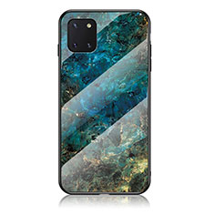 Custodia Silicone Gel Laterale Fantasia Modello Specchio Cover per Samsung Galaxy M60s Blu