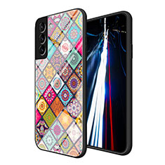 Custodia Silicone Gel Laterale Fantasia Modello Specchio Cover per Samsung Galaxy S21 Plus 5G Colorato
