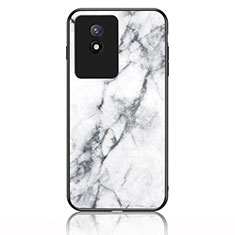 Custodia Silicone Gel Laterale Fantasia Modello Specchio Cover per Vivo Y11 (2023) Bianco