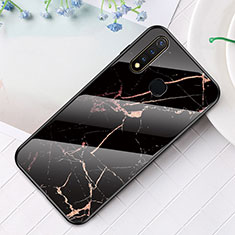 Custodia Silicone Gel Laterale Fantasia Modello Specchio Cover per Vivo Y19 Oro e Nero