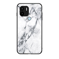 Custodia Silicone Gel Laterale Fantasia Modello Specchio Cover per Xiaomi Redmi A1 Plus Bianco