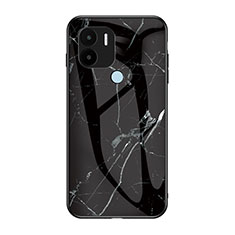 Custodia Silicone Gel Laterale Fantasia Modello Specchio Cover per Xiaomi Redmi A1 Plus Nero