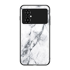 Custodia Silicone Gel Laterale Fantasia Modello Specchio Cover per Xiaomi Redmi Note 11R 5G Bianco