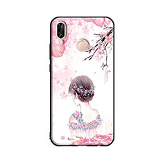 Custodia Silicone Gel Laterale Fantasia Modello Specchio Cover S01 per Huawei Honor 10 Lite Rosa