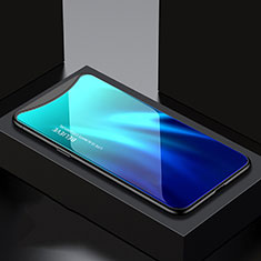 Custodia Silicone Gel Laterale Fantasia Modello Specchio Cover S01 per Oppo Find X Cielo Blu