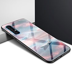 Custodia Silicone Gel Laterale Fantasia Modello Specchio Cover S01 per Oppo Reno3 Pro Multicolore