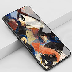 Custodia Silicone Gel Laterale Fantasia Modello Specchio Cover S01 per Xiaomi Redmi 8A Marrone