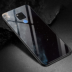 Custodia Silicone Gel Laterale Fantasia Modello Specchio Cover S02 per Huawei Mate 20 X 5G Nero