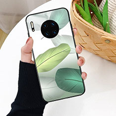 Custodia Silicone Gel Laterale Fantasia Modello Specchio Cover S02 per Huawei Mate 30 Pro 5G Verde