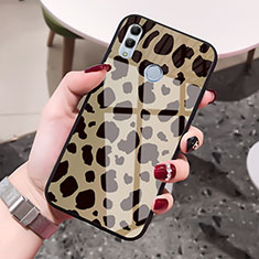 Custodia Silicone Gel Laterale Fantasia Modello Specchio Cover S03 per Huawei Honor 10 Lite Oro