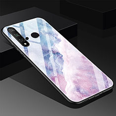 Custodia Silicone Gel Laterale Fantasia Modello Specchio Cover S03 per Huawei Nova 5i Rosa