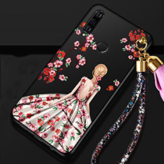 Custodia Silicone Gel Morbida Abito Ragazza Cover K02 per Huawei Nova 4e Multicolore