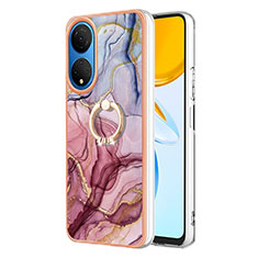 Custodia Silicone Gel Morbida Fantasia Modello Cover con Anello Supporto Y01B per Huawei Honor X7 Multicolore