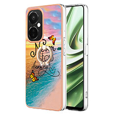 Custodia Silicone Gel Morbida Fantasia Modello Cover con Anello Supporto Y03B per OnePlus Nord CE 3 Lite 5G Multicolore