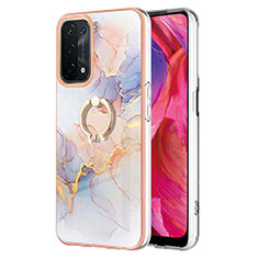 Custodia Silicone Gel Morbida Fantasia Modello Cover con Anello Supporto Y03B per OnePlus Nord N200 5G Lavanda