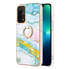 Custodia Silicone Gel Morbida Fantasia Modello Cover con Anello Supporto Y05B per Oppo A93 5G Colorato