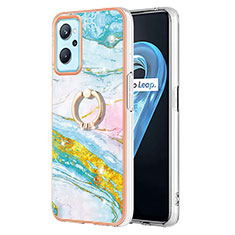 Custodia Silicone Gel Morbida Fantasia Modello Cover con Anello Supporto Y05B per Realme 9i 4G Colorato