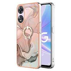 Custodia Silicone Gel Morbida Fantasia Modello Cover con Anello Supporto YB1 per Oppo A78 5G Multicolore