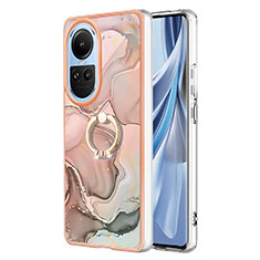 Custodia Silicone Gel Morbida Fantasia Modello Cover con Anello Supporto YB1 per Oppo Reno10 Pro 5G Multicolore