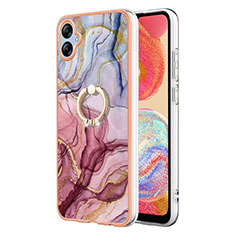 Custodia Silicone Gel Morbida Fantasia Modello Cover con Anello Supporto YB1 per Samsung Galaxy A04E Multicolore