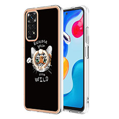 Custodia Silicone Gel Morbida Fantasia Modello Cover con Anello Supporto YB1 per Xiaomi Redmi Note 11 4G (2022) Multicolore