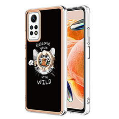 Custodia Silicone Gel Morbida Fantasia Modello Cover con Anello Supporto YB1 per Xiaomi Redmi Note 11 Pro 5G Multicolore