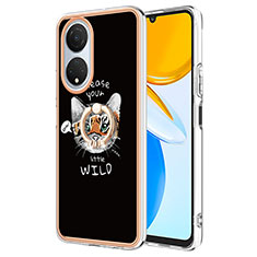 Custodia Silicone Gel Morbida Fantasia Modello Cover con Anello Supporto YB2 per Huawei Honor X7 Multicolore