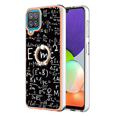 Custodia Silicone Gel Morbida Fantasia Modello Cover con Anello Supporto YB2 per Samsung Galaxy A12 Multicolore