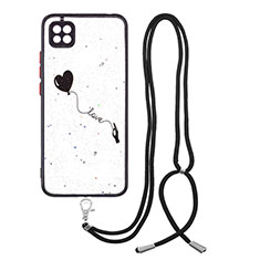 Custodia Silicone Gel Morbida Fantasia Modello Cover con Cinghia Cordino Mano Y01X per Xiaomi POCO C31 Nero