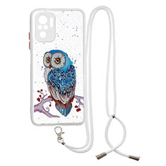 Custodia Silicone Gel Morbida Fantasia Modello Cover con Cinghia Cordino Mano Y01X per Xiaomi Poco M5S Multicolore